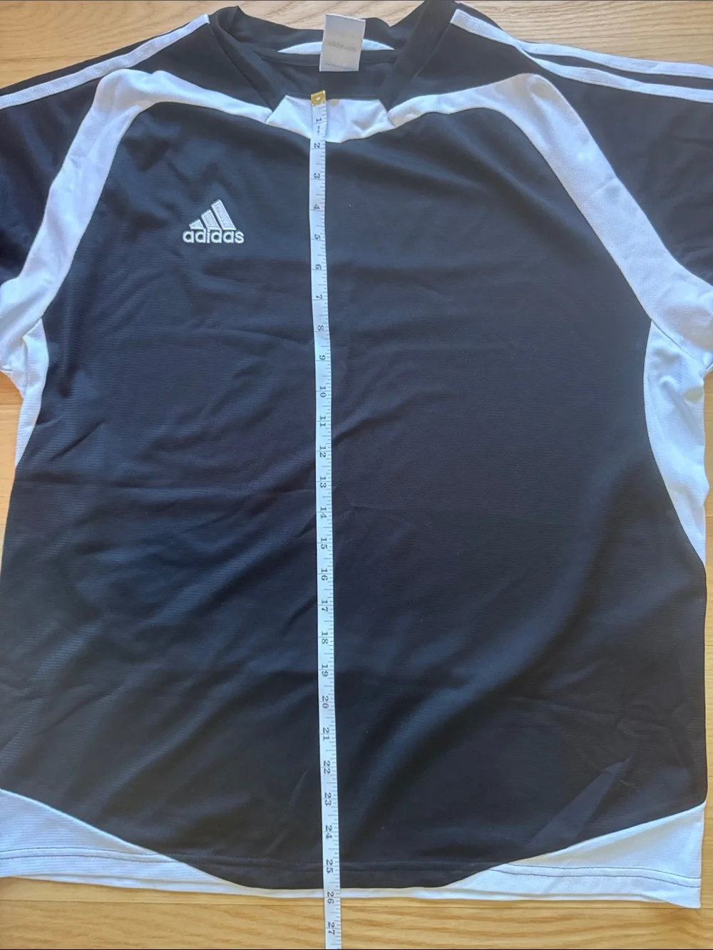 Adidas Men’s Large Black White Climalite Athletic Soccer Training Shirt